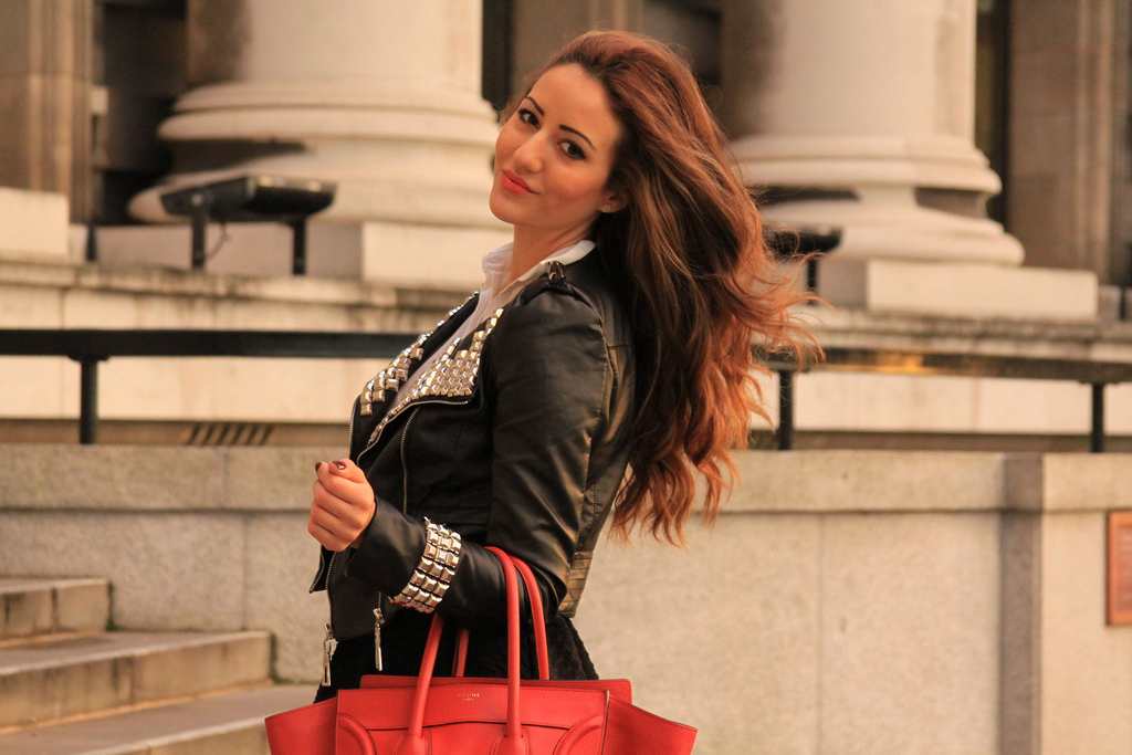 london, made in chelsea, fashion, celine, leather jacket
