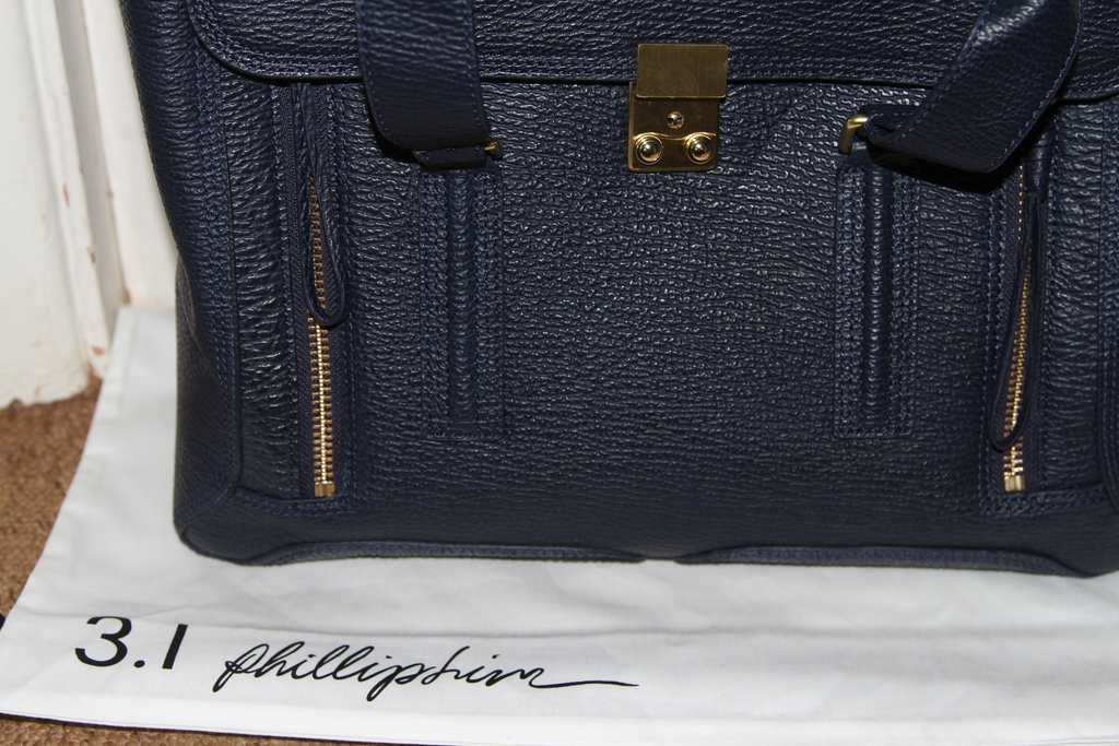 beautiful navy bag