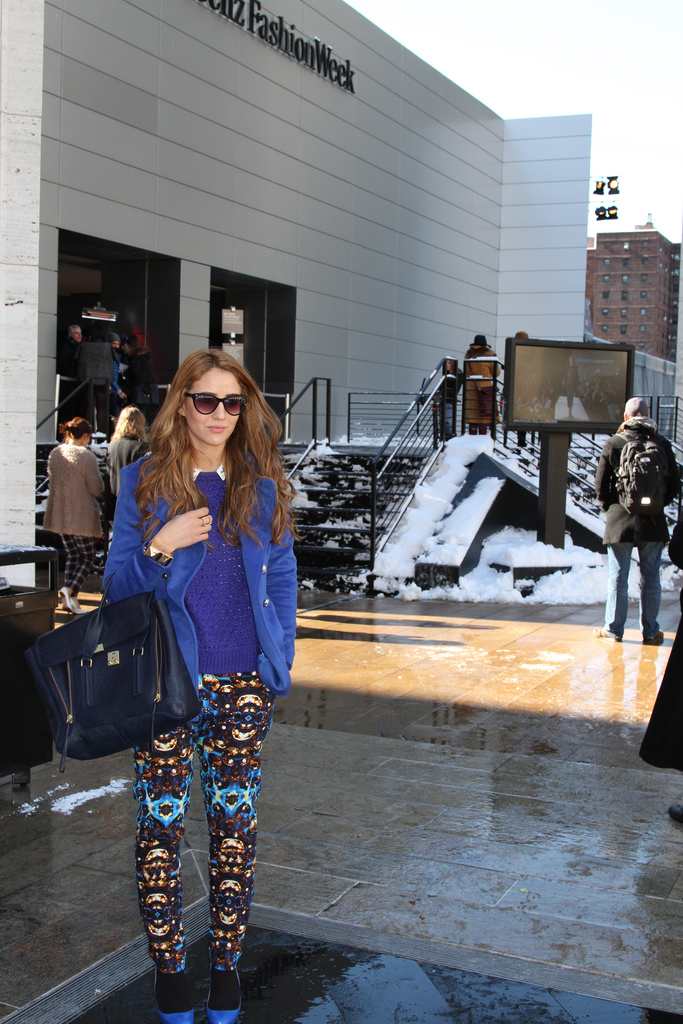 phillip lim, cobalt blue fashion week