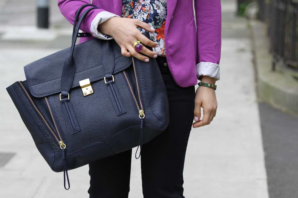 phillip lim bag, pretty navy, pashli bag, net a porter