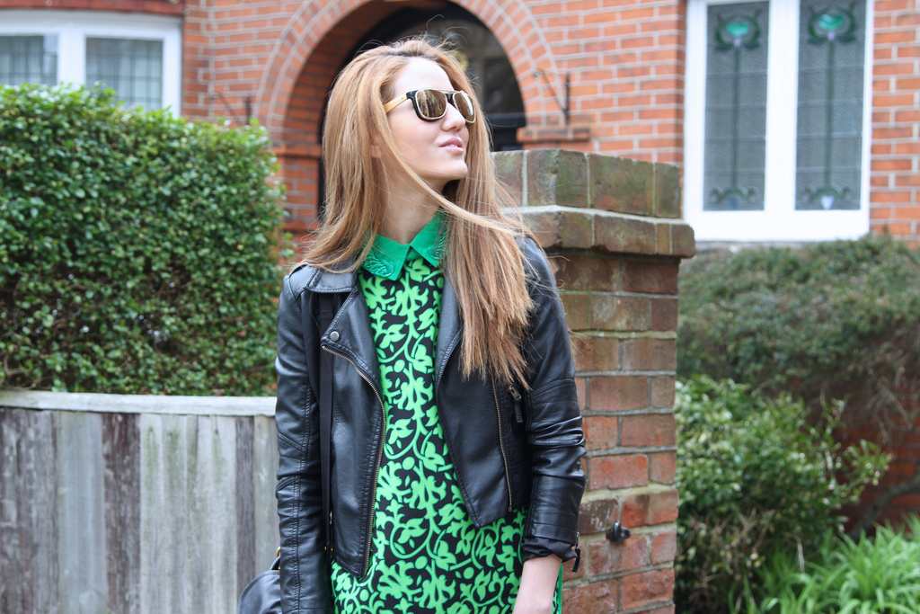 silk printed dress