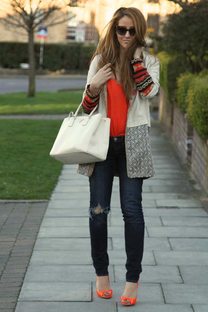 outfit post, saffiano lux tote, prada, jimmy choo biel shoes, wedges