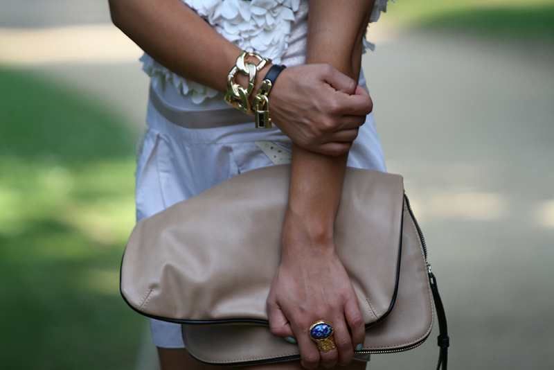 hermes kelly watch, playsuit, sjw, son jung wan, nyfw, personal style blog, street style, jimmy choo glitter heels, zara clutch, ysl ring arty, summer outfit inspiration, fashion blog uk,