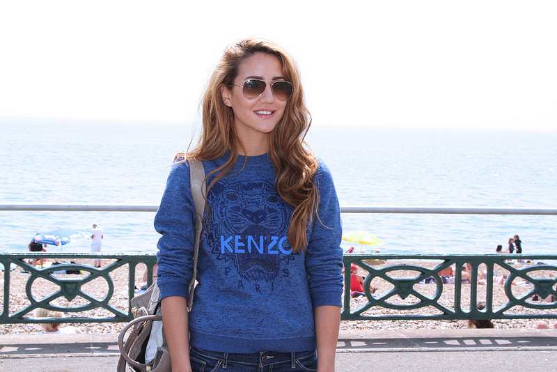 kenzo tiger jumper, shorts,outfit, ootd, personal style, street style, uk blogger, fashion blog, how to wear, converse, 