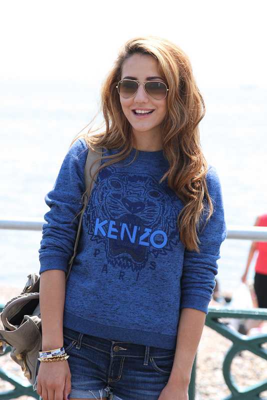 kenzo tiger jumper, shorts,outfit, ootd, personal style, street style, uk blogger, fashion blog, how to wear, converse, 