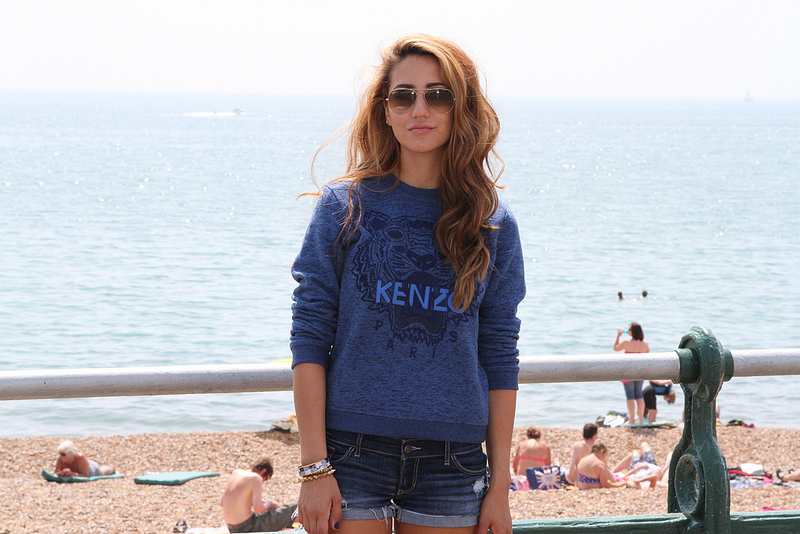 kenzo tiger jumper, shorts,outfit, ootd, personal style, street style, uk blogger, fashion blog, how to wear, converse, 