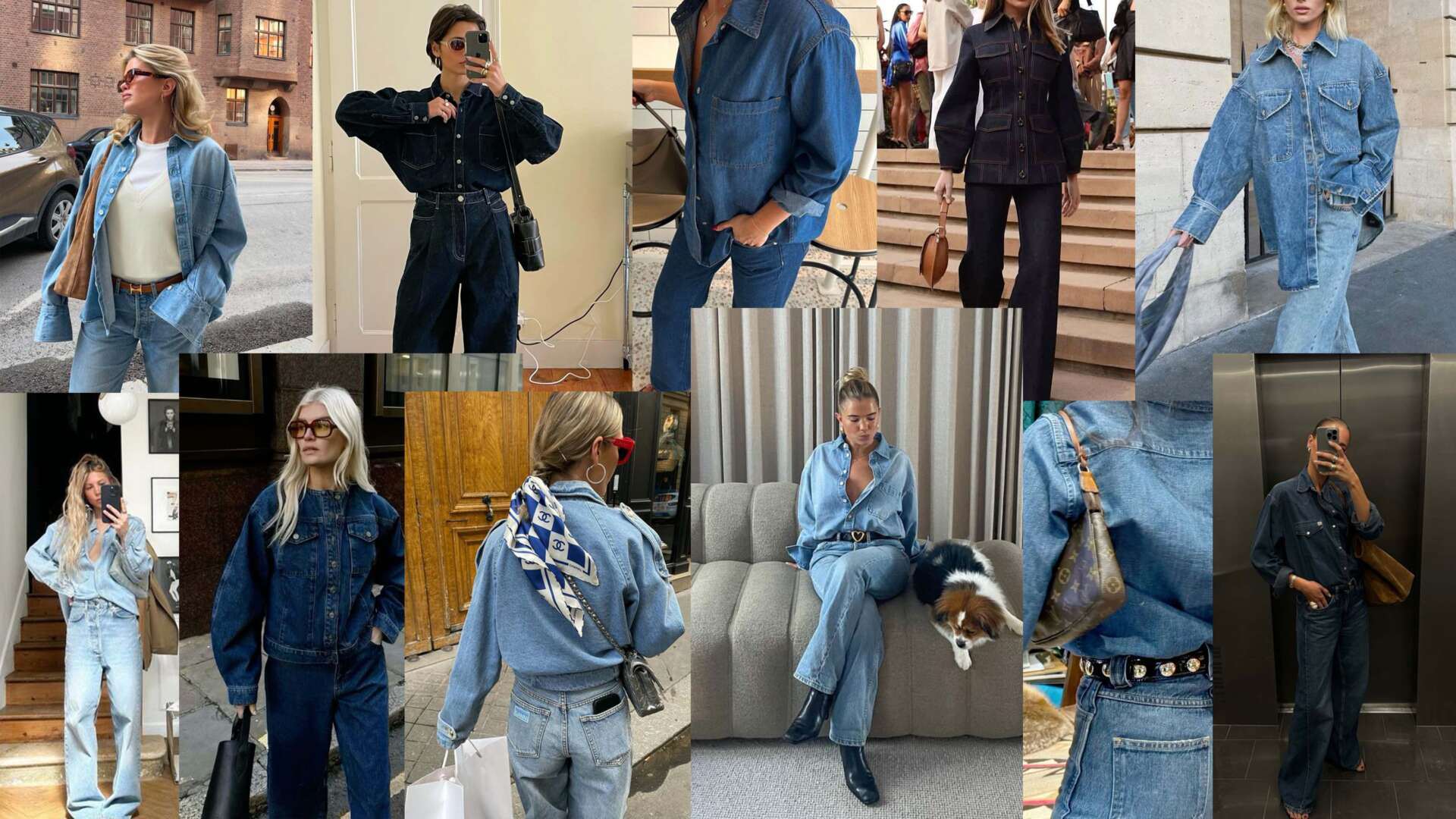 denim collage