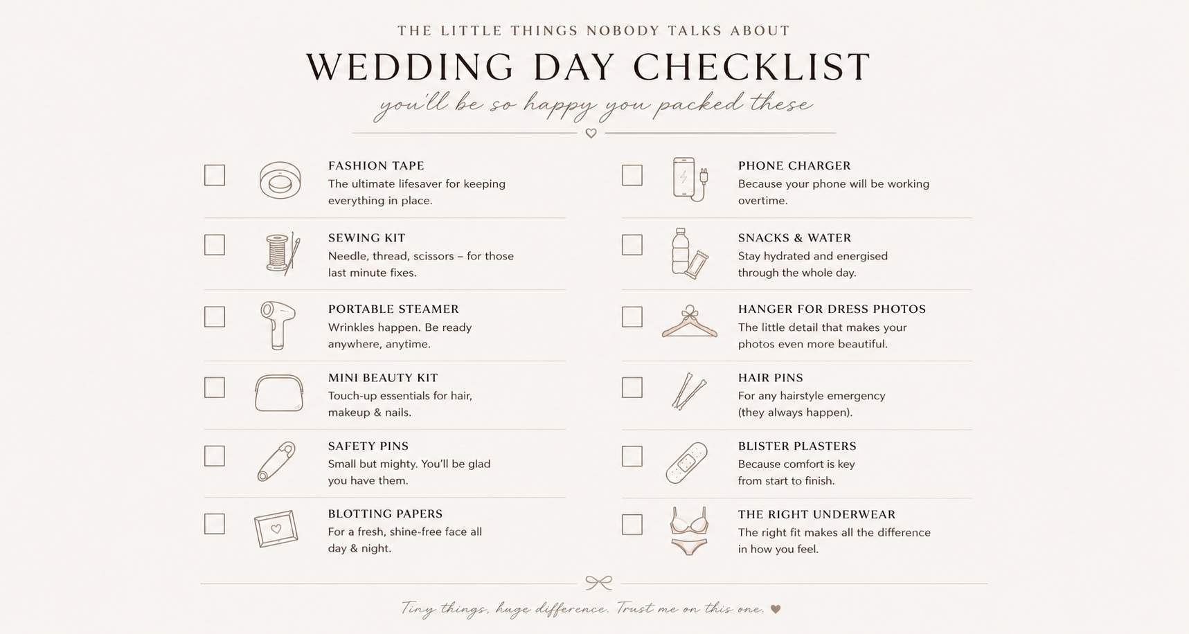wedding checklst